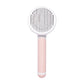 Self-Cleaning Cat Brush - Steel Wire Handheld Comb for Easy Hair Removal