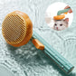 Self-Cleaning Cat Brush - Steel Wire Handheld Comb for Easy Hair Removal