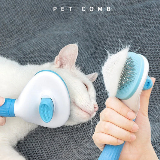 Floating Needle Pet Grooming Brush for Long-Haired Cats & Dogs Comb