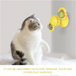 Rotating Cat Windmill Toy - Scratcher, Teeth Cleaner, Fun!