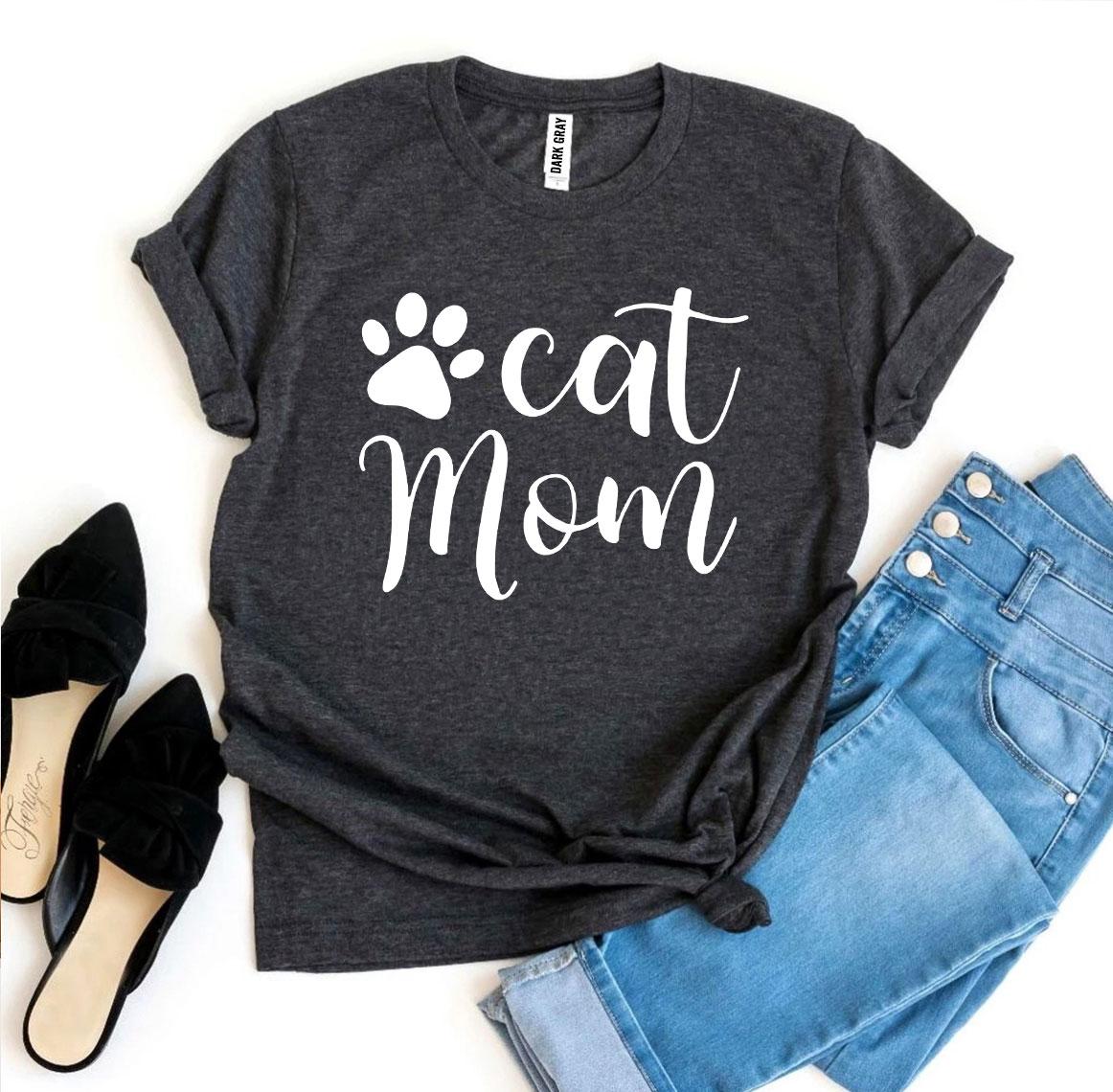 Cat Mom T-Shirt - Cute & Stylish Apparel for Cat Lovers