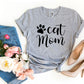 Cat Mom T-Shirt - Cute & Stylish Apparel for Cat Lovers