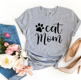 Cat Mom T-Shirt - Cute & Stylish Apparel for Cat Lovers