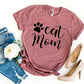 Cat Mom T-Shirt - Cute & Stylish Apparel for Cat Lovers