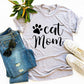 Cat Mom T-Shirt - Cute & Stylish Apparel for Cat Lovers