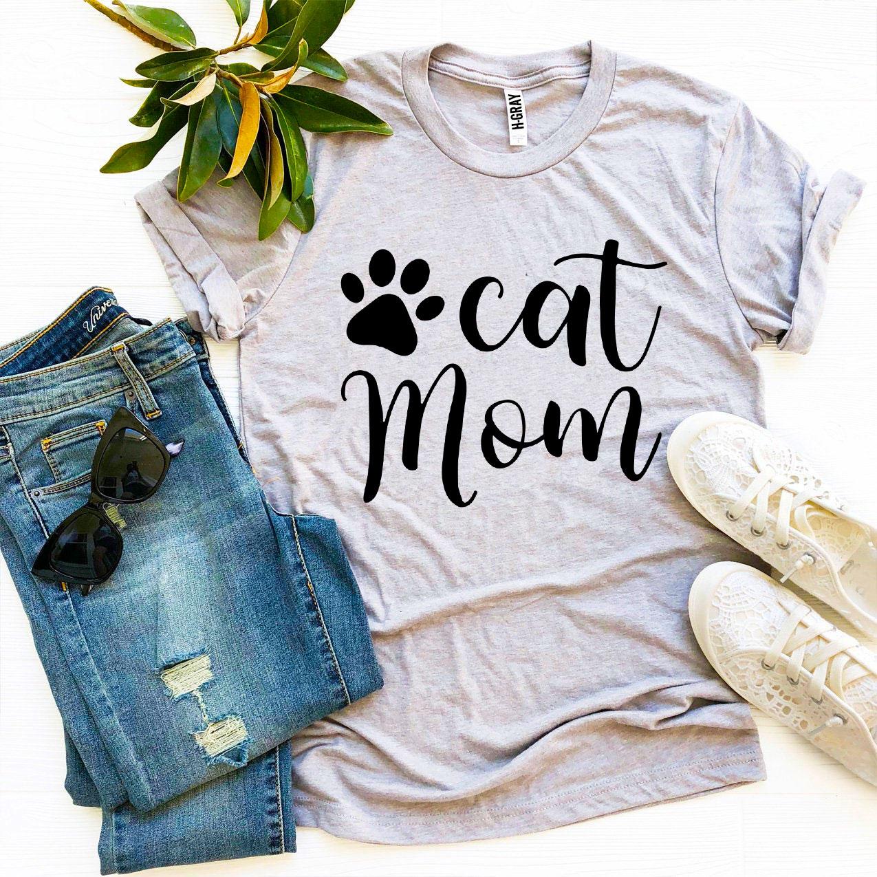 Cat Mom T-Shirt - Cute & Stylish Apparel for Cat Lovers